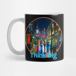 Abstract Circle Walk Through The City At Night Mug